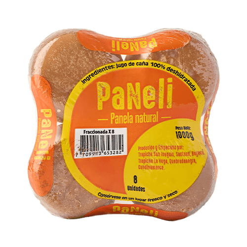 Panela fraccionada, marca Paneli. Marca propia Ara por Excol Foods